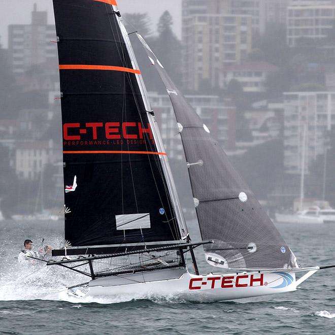 New Zealand's C-Tech was consistent throughout the race - 18ft Skiffs - JJ Giltinan Championship 2017 © 18footers.com